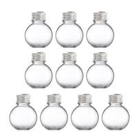 10 vnt./rinkinys 50 ml skaidrūs kalėdiniai burbulai, užpildomi, su nuimamais metaliniais pakabukais namų ir švenčių „pasidaryk pats“ dekoravimui 1