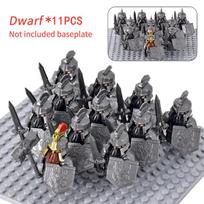 Viduramžių Asgardo kareivis Lotr Nykshtukas Šernas Ožys Vežimas Gyvūnai Figūrėlės Modelio Statybiniai Blokeliai Lord Bricks Žaislai Dovana Vaikams black