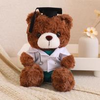 Mielas meškinas daktaras pliušinis žaislas Teddy meškinas meškinas daktaras medicinos studentas lėlė dovanojanti baigimo dovaną bendraklasiams 23cm brown