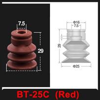 BT Didelis Vakuuminis Silikoninis Siurbimo Puodelis Vienas Sluoksnis Robotas Pramoninis Pneumatinis Priedas Stipri Siurbimo Antgalis red