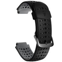 Silikoninis dirželis Garmin Forerunner 235 apyrankei, silikoninė apyrankė Forerunner 220/230/620/630/735XT/235 Lite pakeičiamas dirželis Forerunner 220 juoda pilka spalva