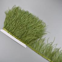 1 metras stručio plunksnų ant juostelės 10-15 cm plunksnų kutai kutai apdaila galvos apdangalas flecos siuvimo apdaila rankdarbiai drabužių dekoras armijos žalia spalva