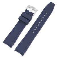 Omega Swatch Co prekės ženklo laikrodžio apyrankė Silikoninė Planetų Sistema Lenkta silikoninė Rolex Water Ghost laikrodžio apyrankė 18mm 19mm 20mm 21mm 22mm 18mm tamsiai mėlyna spalva
