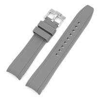 Omega Swatch Co prekės ženklo laikrodžio apyrankė Silikoninė Planetų Sistema Lenkta silikoninė Rolex Water Ghost laikrodžio apyrankė 18mm 19mm 20mm 21mm 22mm 22mm pilka