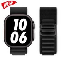 Alpinis dirželis Apple Watch juostai Series 10 9 8 7 SE Ultra 2 41mm 42mm 45mm 46mm 49mm 40mm 44mm IWatch Correa Watchband Bracelet 42-44-45-46-49mm gray