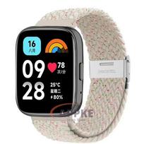 22 mm elastinis pintas dirželis Redmi Watch 5/3 Active laikrodžiui, nailoninė reguliuojama greito atsegimo apyrankė Redmi Watch 3/5 Lite laikrodžiui for Redmi 5 Active gray