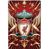 Liverpool-Senovinė skardinė plokštelė su kavinės-baro-naktinio klubo logotipu 20*30cm