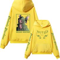 Melanie Martinez Portals Tour Printed Hoodies Women Men Fleece Comfortable Hooded Sweatshirts Harajuku Hip Hop Street Hoody XL yellow