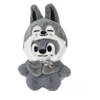 Skzoo 10 cm pliušinis raktų pakabukas su gyvūnų dizainu kolekcionieriams ir gerbėjams Husky white