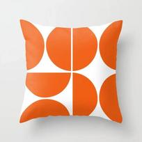 45*45cm Oranžinės spalvos dekoratyvinio pagalvės užvalkalas Vidurio amžiaus geometriniai pagalvių užvalkalai namų sofai, kėdei Dekoratyviniai pagalvių užvalkalai 22x22Inch