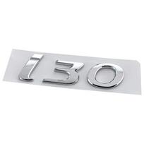 3D ABS chromo juodas logotipas I30 emblema raidės pavadinimo plokštelė lipdukas automobilio bagažinės ženklelis sidabras