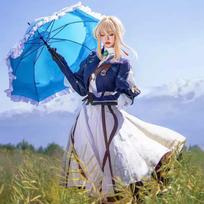 Anime Violet Evergarden Cosplay Kostiumas Princesės Tarnaitės Suknelė Anime Violet Evergarden Kostiumas Moterims Helovinas Dydis XS-3XL S blue