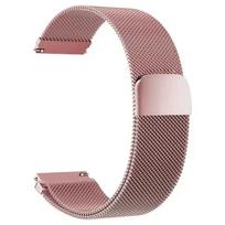 Kilpos dirželis Amazfit Bip 6 5 Bip6 išmaniajam laikrodžiui Magnetinis nerūdijančio plieno metalinis riešo apyrankės dirželis Amazfit Bip 6 priedams 20mm rožinės rožinės spalvos