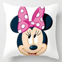 Disney Pelėnas Mikis Pelėda Mini Peliukas Pagalvės užvalkalas Anime Figūrėlė Pagalvės užvalkalas Žaislai Pagalvės užvalkalai Namų dekoracija Dovana 45x45cm 50cmx50cm