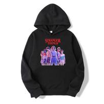 Stranger Things Hoody Vaikams Hoody Ilgomis Rankovėmis Madingas Patogus Šiltas Laisvalaikio Sportinis Hoody 130 juoda