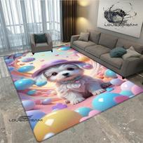 3D mielas šuo margintas kilimas virtuvės kilimėliai Neslystantis kilimas lauko kilimai zoninis kilimas miegamojo dekoras rožinis kambario dekoras gimtadienio dovana 80x120cm
