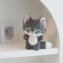Netoksiški minkšti žaislai Vilko pliušinė lėlė Dovana Kawaii emocijų vilkiukai Lėlė Mieli vilko žaislai Vaikams Kawaii kambario dekoras white