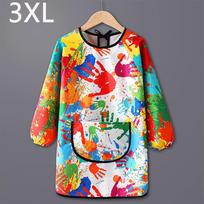 Neperšlampamas vaikiškas tapybos prijuostė Ilgomis rankovėmis virimo prijuostė Dovanos Meno seilinukai style 1-3XL red