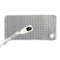 Heated Blanket 6 Adjustable Heat Levels 110V Auto Shut Off Timer Soft Fabric For Home Office Use A gray