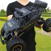 Nauja 1:12 4WD RC Car 2.4G Radio Control Automobilis Buggy Off-Road Nuotolinio valdymo pultas Automobiliai Sunkvežimiai Berniukai Žaislai vaikams 37cm juoda