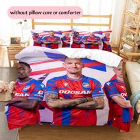 Viktoria Plzen Futbolo Klubo Raštas Patalynė Namų Dekoras Gimtadienio & Šventės Dovana (1 * antklodės užvalkalas + 2 * pagalvės užvalkalai, be šerdies) 135x200cm blue