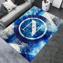 2025 Naujas Neapolio Futbolo Kilimas Svetainės, Miegamojo, Namų Sofos Dekoravimui, Vaikų Žaidimų Neslystantis Grindų Kilimėlis 96 40x60cm( 15x23in ) blue