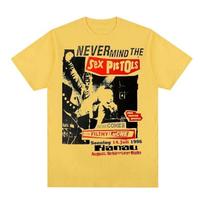 Sex Pistols  Never Mind The Bollocks  1996 m. Hanau Koncerto Grafinis Spaudinys Punk Rock Grupės Streetwear Marškinėliai L black