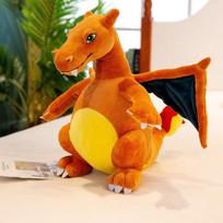 Didelio dydžio Pokemon Charizard Dragonite Anime figūrėlės Lėlė Pliušiniai žaislai Mielas Kambario dekoravimas Vaikų Kalėdų dovana Minkštas Purus Huggable 23cm black