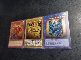 Yu-gi-oh! 3 vnt./rinkinys Egipto Dievas Pasidaryk pats Kortelių Rinkinys Kortelės Audinys Blyksintis Anime Žaislas Dovana Spalvingas Blyksintis Tobula Dovana brown