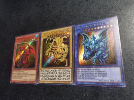 Yu-gi-oh! 3 vnt./rinkinys Egipto Dievas Pasidaryk pats Kortelių Rinkinys Kortelės Audinys Blyksintis Anime Žaislas Dovana Spalvingas Blyksintis Tobula Dovana