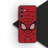 Telefono dėklas Samsung Galaxy S25 S24 S23 FE Ultra Plus S7 Edge S25+ S23+ A56 5G Korpusas Minkštas dėklas Žmogus-voras Marve Spiderman Galaxy S24 red