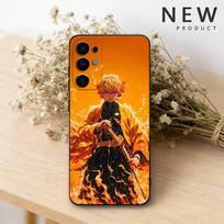 Anime Z-Zenitsu Agatsuma telefono dėklas Samsung S26,25,24,21,22,23,30,20,Ultra,Plus,Fe,Lite juodam minkštam dėklui Samsung S25Plus