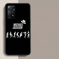 Michael Jackson dėklas telefonui Xiaomi Redmi Note 12 Pro Plus 5G 12S 11 11E 11T Pro 10 9 8 7 11S 10S 4G 9T 8T 9S Capa Coque Dangtelis Note 12 Pro Plus 5G black