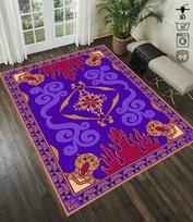 Aladino Magiški Kilimai Skraidantis Kilimas Svetainei ir Miegamojo Dekoras Stilingas Virtuvės Grindų Kilimėlis Kavos Stalo Kilimėliai Durų Kilimėlis Velykos 40x60cm purple