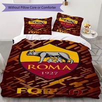 A.S. Roma rašto patalynės komplektas, antklodės užvalkalas, pagalvės užvalkalas, namų dekoracija, gimtadienio dovana (1 * antklodės užvalkalas + 2 * pagalvės užvalkalai be šerdies)01 135x200cm