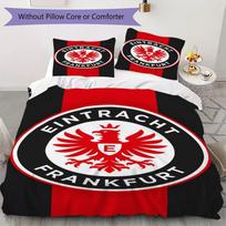 Eintracht Frankfurt rašto patalynės komplektas antklodės užvalkalas pagalvės užvalkalas namų dekoravimas gimtadienio dovana (1 * antklodės užvalkalas + 2 * pagalvės užvalkalai be šerdies) 140x200cm