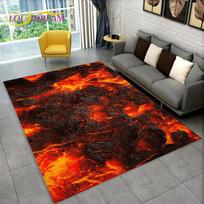 3D ugnikalnio lavos magmos kilimas didelis, kilimas svetainei, miegamajam, sofai, prie durų dekoracija, neslystanti kilimėlis vaikų žaidimams, dovana 70x100cm(27x39im)