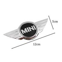juodas Mini emblemos ABS automobilio priekinio variklio dangčio/galinės bagažinės ženklelis BMW Mini cooper R56 R50 R58 R52 R53 R55 f56 f55 dekoravimo lipdukai white
