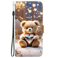Samsung A17 5G dėklas Piniginė Laikiklis Telefono dėklas Funda Samsung Galaxy A17 A 17 5G SM-A176B dangtelis Madingas Odinis Atverčiamas dėklas For Samsung A17 5G beige