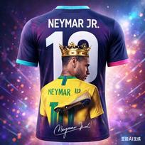 Naujas atvykimas Neymar Futbolo Žvaigždė 3D Spausdinti Futbolo Gerbėjų Marškinėliai Vaikams Laisvalaikio Kvėpuojantys Greitai Džiūstantys Vyriški Apvaliu Kaklu Trumpomis Rankovėmis Viršutiniai Drabužiai 6XL white