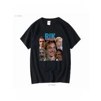 Men'S Vintage Rik Mayall & Richie Bottom Funny TV Show T-Shirt - Black Comedy Graphic Tee with Bottom Character Faces, Breathable Washed Fabric, 3XL juoda