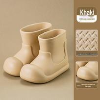 Vaikų EVA vandeniui atsparūs neslystantys lietaus batai: Minkštas padadas, Ekologiškas Size 180 (Interior 17.5-18 cm) beige