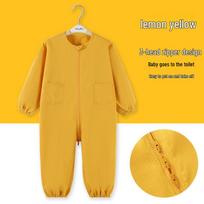 Kūdikio nepurvinami ropojimo kombinezonai rudeniui/žiemai lauko žaidimams 80cm (Fits height 76-82cm) yellow