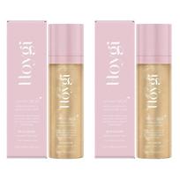 Lengvas fiksuojantis purškiklis SPF 50, Plaikaus spektro žvilgantis kūno aliejaus purškiklis, Drėkinantis, makiažui tinkamas švytėjimo purškiklis, Saugus koraliniams rifams 2pcs