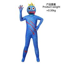 Vaivorykštės draugai Cosplay Bodis Jumpsuit Helovino vakarėlis Žaidimo tema Kostiumas 120CM blue