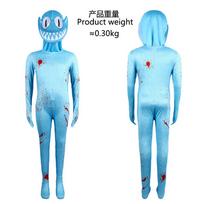 Vaivorykštės draugai Cosplay Bodis Jumpsuit Helovino vakarėlis Žaidimo tema Kostiumas 170CM blue