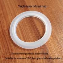 Aukštos temperatūros silikoninis sandarinimo žiedas stikliniams ar keraminiams indams Jug Lid Single Layer Stainless Steel O-ring balta
