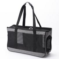 Summer Breathable Pet Carrier: Portable Outdoor Cat & Dog Backpack, Handheld Bag Medium: 45*18*29cm pilka