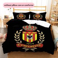 KV Mechelen rašto patalynė Namų dekoracija Gimtadienio dovana (1 * antklodės užvalkalas + 2 * pagalvės užvalkalai, be šerdies) 135x200cm white