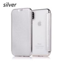 Prabangus piniginės tipo dėklas-knygelė IPhone 16 Pro MAX 15 14 Plus 13 12 11 odinis X XR XS Max atsparus smūgiams skaidrus galinis dangtelis For iPhone XR sidabras